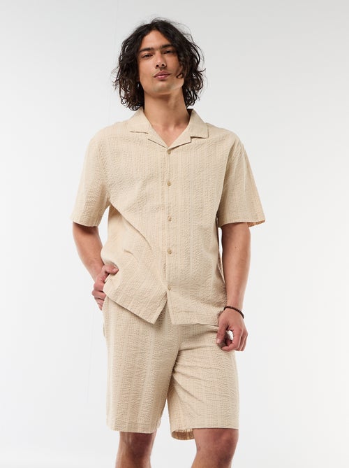 Bermuda van crêpestof - Kiabi