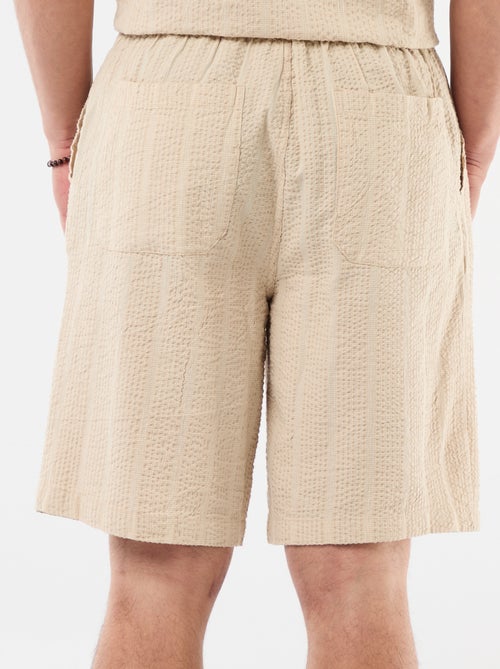 Bermuda van crêpestof - Kiabi