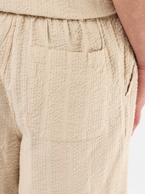 Bermuda van crêpestof - Kiabi