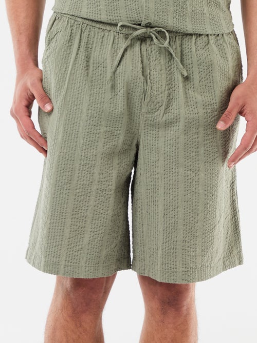 Bermuda van crêpestof - Kiabi