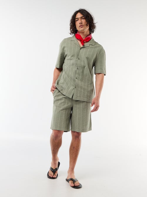 Bermuda van crêpestof - Kiabi