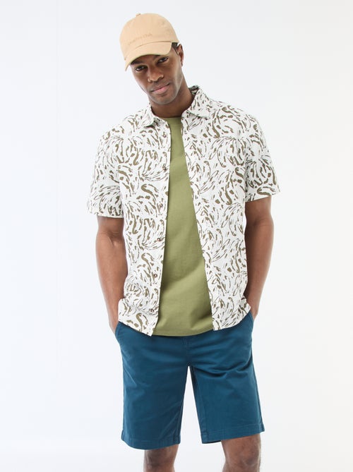 Bermuda van effen twill - chinomodel - Kiabi