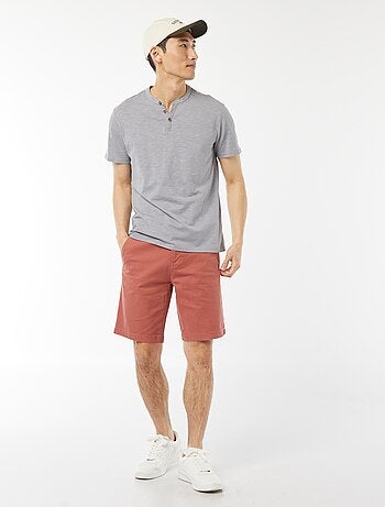 Bermuda van effen twill - chinomodel