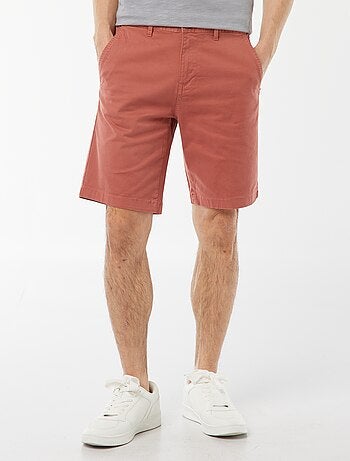 Bermuda van effen twill - chinomodel