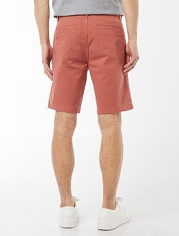 Bermuda van effen twill - chinomodel