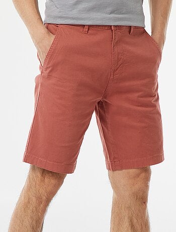 Bermuda van effen twill - chinomodel
