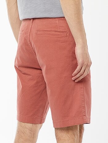 Bermuda van effen twill - chinomodel