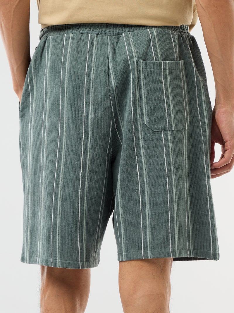 Bermuda van French Terry Blauw - Kiabi