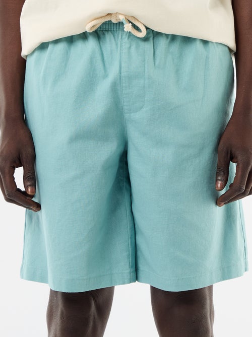 Bermuda van gemengd linnen - Kiabi