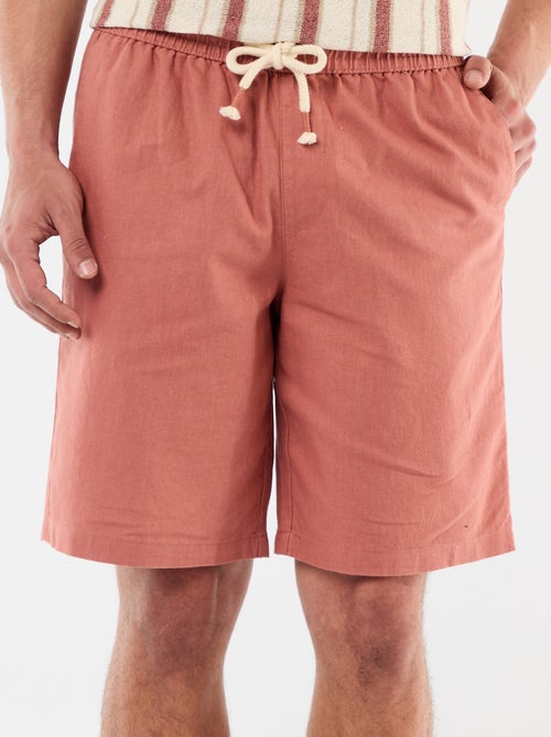 Bermuda van gemengd linnen - Kiabi