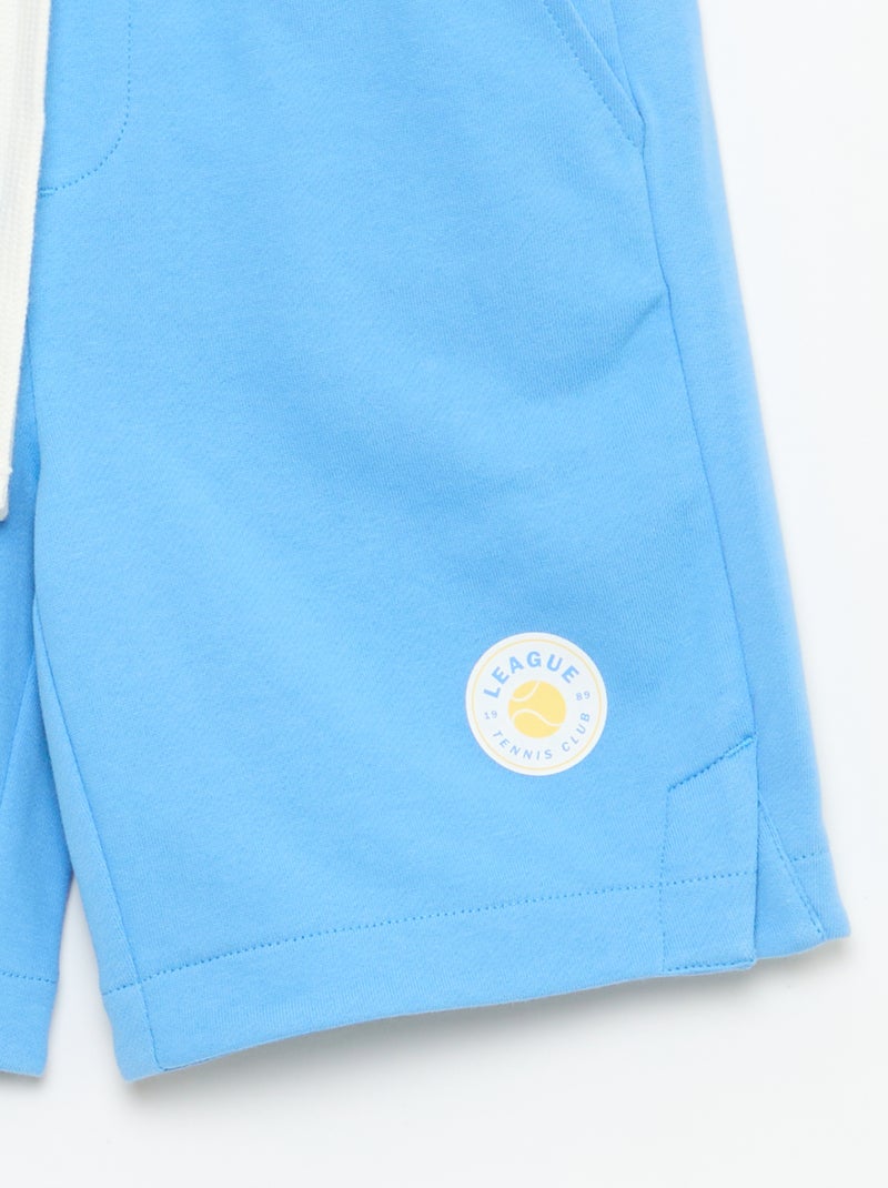 Bermuda van joggingstof Blauw - Kiabi