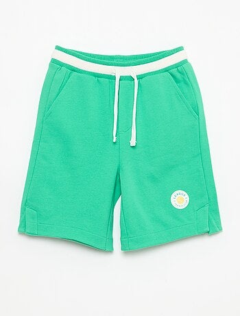 Bermuda van joggingstof
