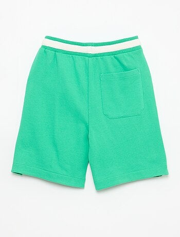 Bermuda van joggingstof