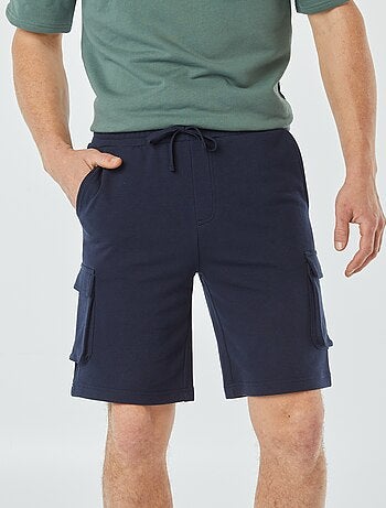 Bermuda van joggingstof met zakken