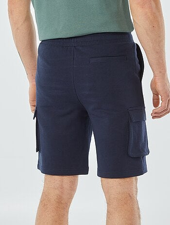 Bermuda van joggingstof met zakken