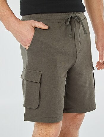 Bermuda van joggingstof met zakken