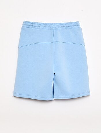 Bermuda van joggingstof met zakken met rits