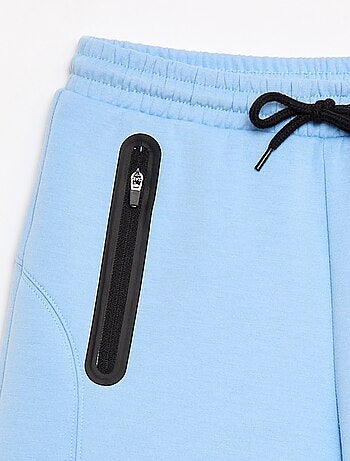 Bermuda van joggingstof met zakken met rits