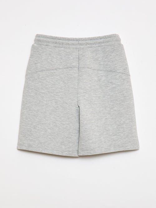 Bermuda van joggingstof met zakken met rits - Kiabi