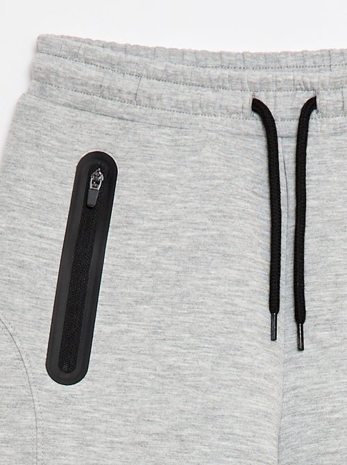 Bermuda van joggingstof met zakken met rits - Kiabi