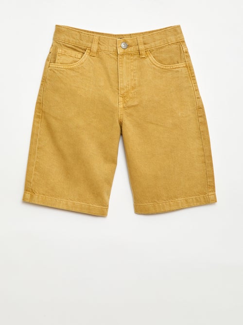 Bermuda van katoentwill met 5 zakken - Kiabi