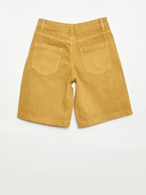 Bermuda van katoentwill met 5 zakken - Kiabi