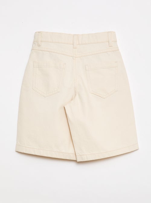 Bermuda van katoentwill met 5 zakken - Kiabi