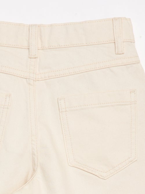 Bermuda van katoentwill met 5 zakken - Kiabi