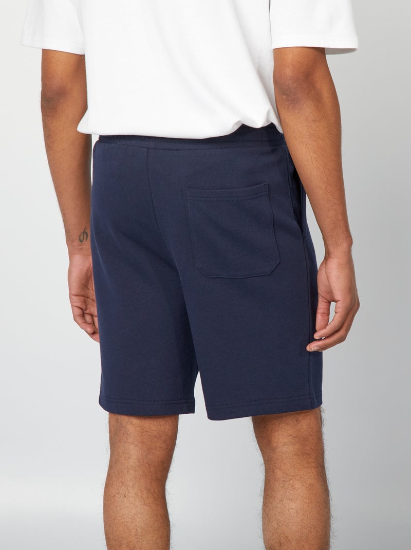 Bermuda van lichte joggingstof BLAUW - Kiabi
