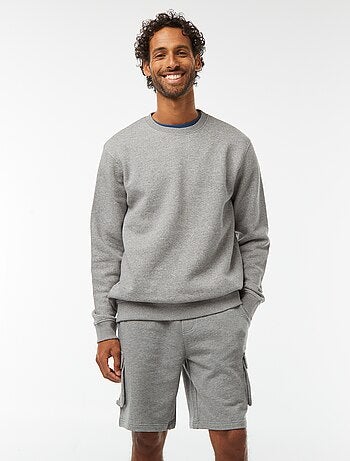 Bermuda van lichte joggingstof met meerdere zakken