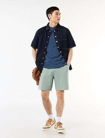 Bermuda van lichte sweatstof (french terry)