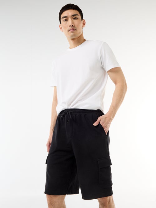 Bermuda van lichte sweatstof met klepzakken - Kiabi