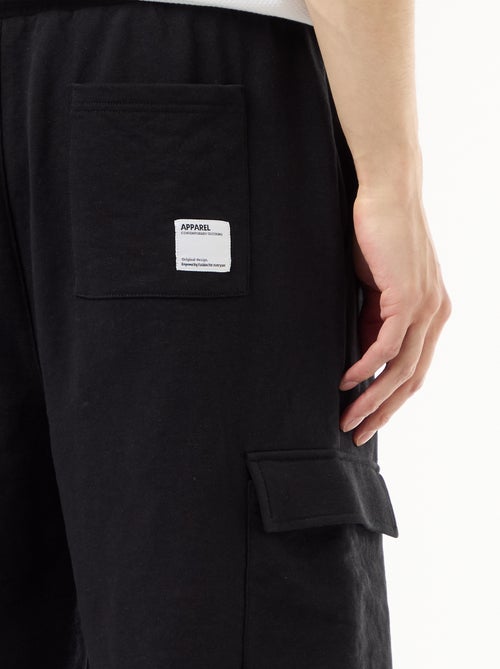 Bermuda van lichte sweatstof met klepzakken - Kiabi