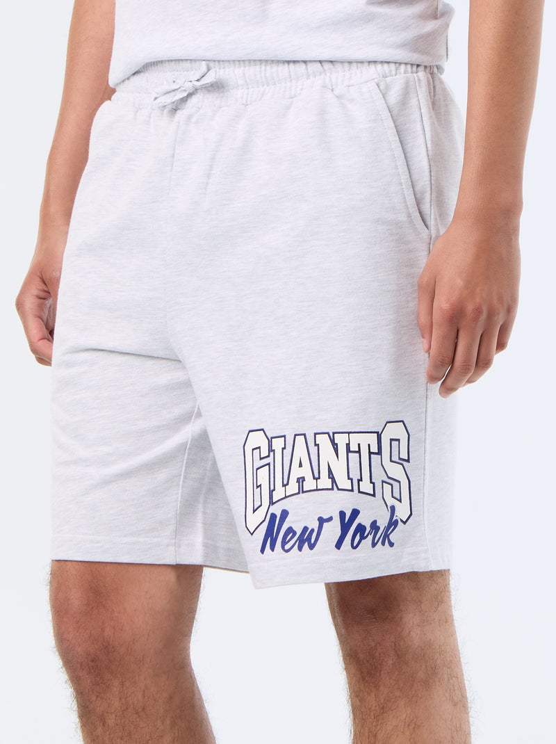Bermuda van molton 'NFL' Grijs - Kiabi