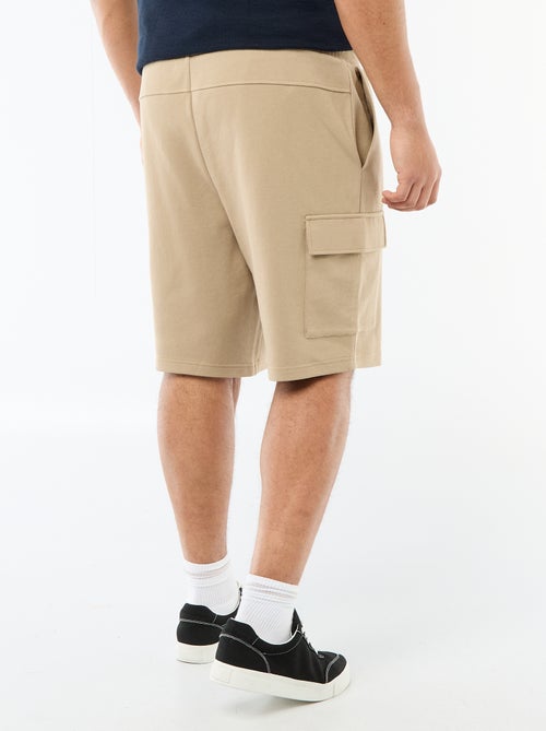 Bermuda van piqué met zakken met klep - Kiabi