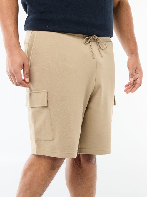 Bermuda van piqué met zakken met klep - Kiabi