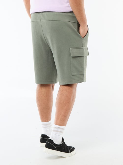 Bermuda van piqué met zakken met klep - Kiabi