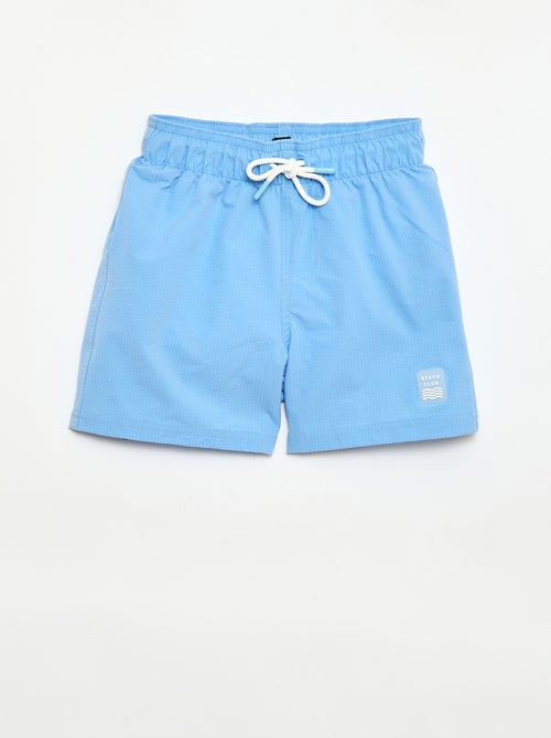 Bermuda zwembroek met gewafelde stof - Kiabi