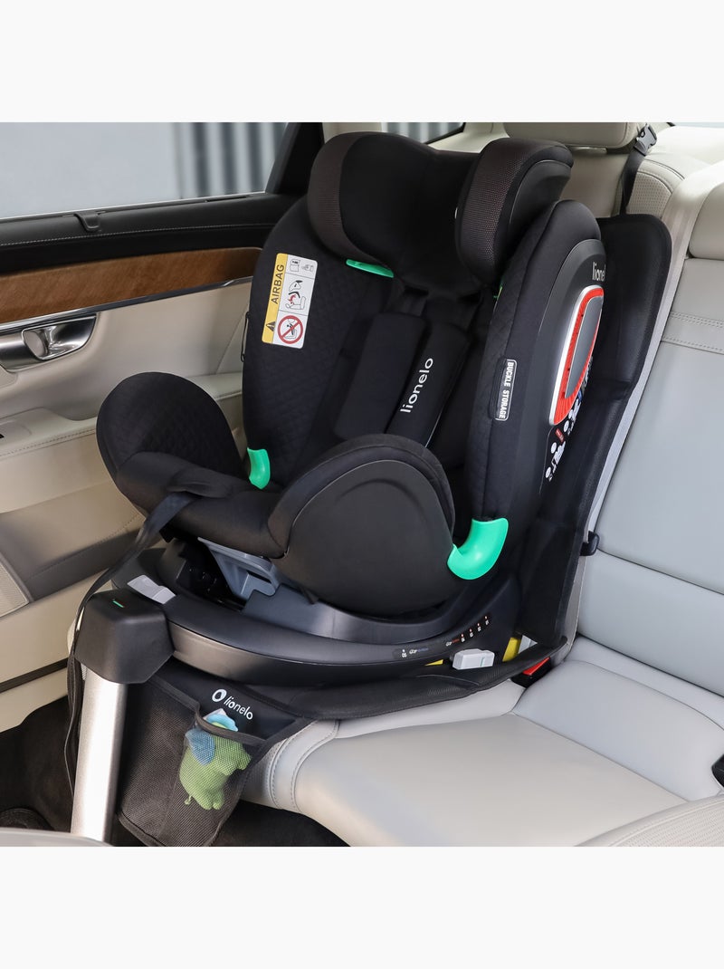 Beschermmat voor autostoel LIONELO - Waterdicht - Deukbestendig - Isofix Zwart - Kiabi