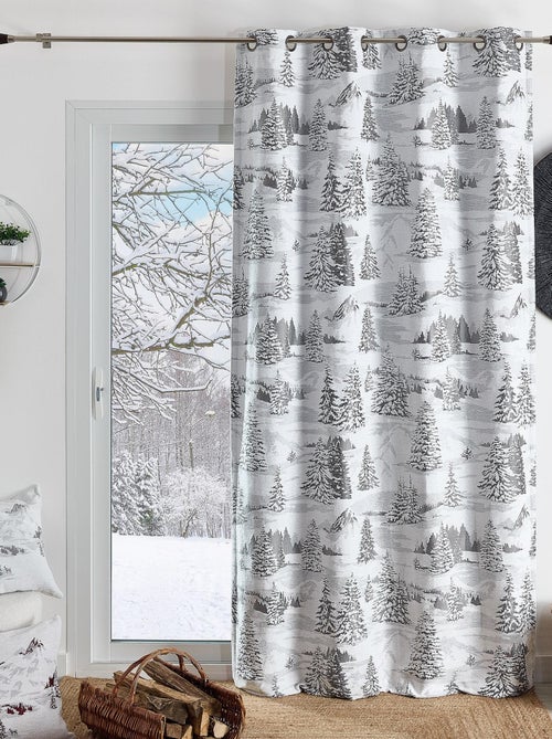 Besneeuwde sparren berggordijn - Kiabi Besneeuwde sparren berggordijn - Kiabi