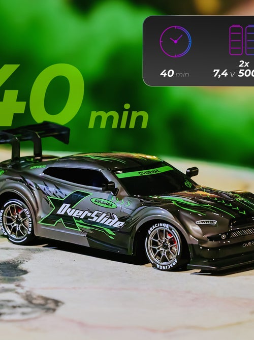 Bestuurbare auto OVERMAX X-Overslide - 2x Carrosserie - LED-verlichting - 40 min autonomie - Kiabi Bestuurbare auto OVERMAX X-Overslide - 2x Carrosserie - LED-verlichting - 40 min autonomie - Kiabi