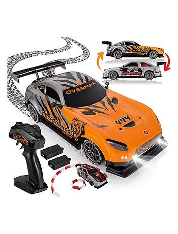 Bestuurbare auto OVERMAX X-Tireburner - 2x Carrosserie - LED-verlichting - 40 min autonomie