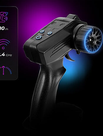 Bestuurbare auto OVERMAX X-Tireburner - 2x Carrosserie - LED-verlichting - 40 min autonomie