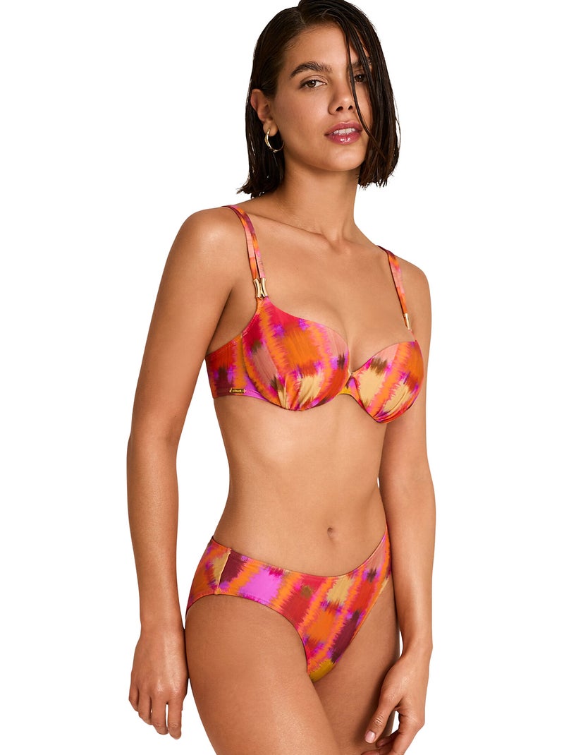 Beugel bikinitop met omsluitende magma Oranje - Kiabi