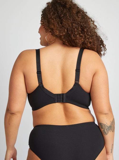 Beugelbeha van geribde microvezel - Kiabi