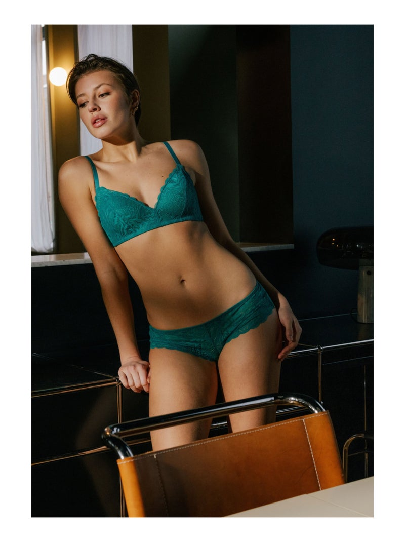 Beugelloze bh met cups betsy Blauw - Kiabi