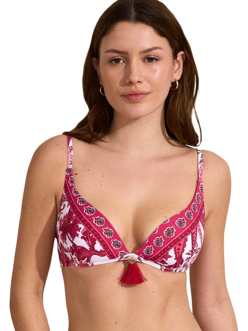 Beugelzwemshirt met voorgevormde halslijn acanthus - Kiabi Beugelzwemshirt met voorgevormde halslijn acanthus - Kiabi