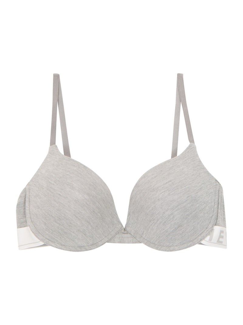 Bh met beugels en voorgevormde cups dames easy color athena Grijs - Kiabi