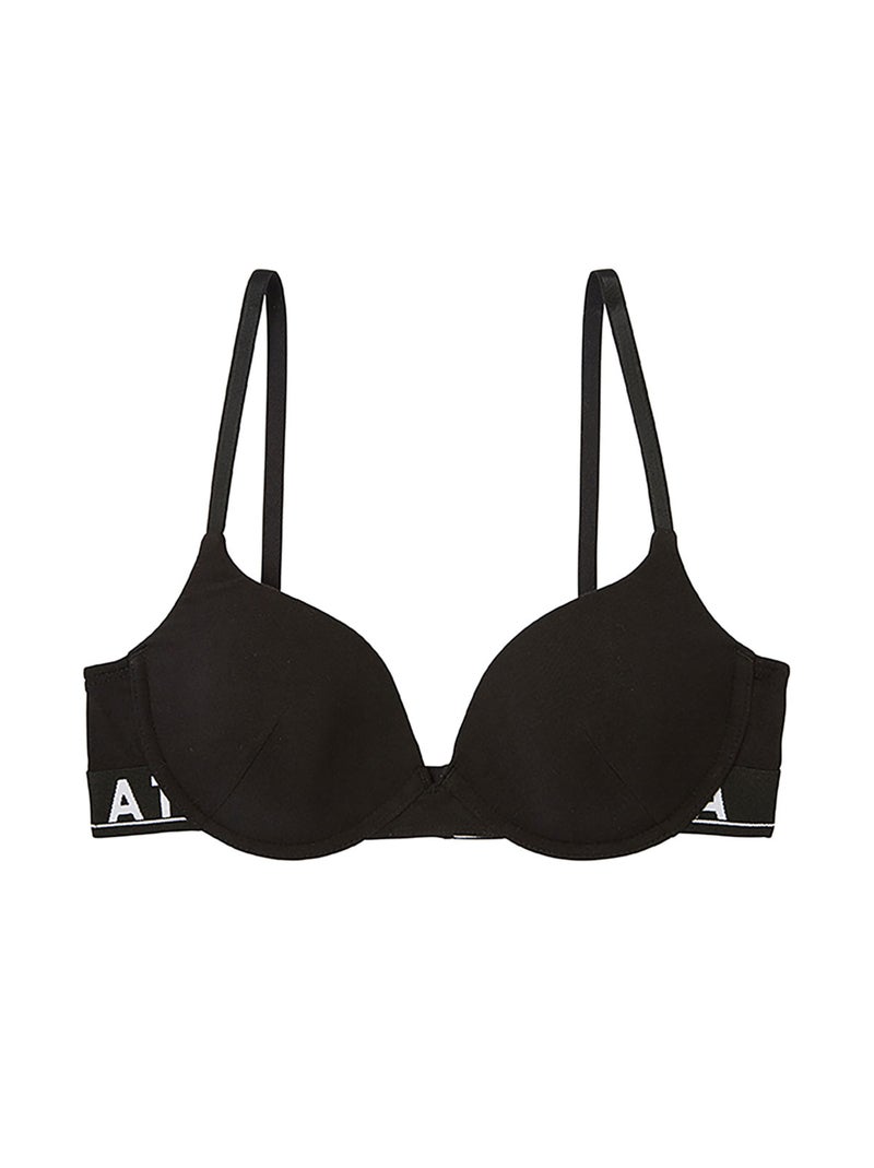Bh met beugels en voorgevormde cups dames easy color athena Zwart - Kiabi
