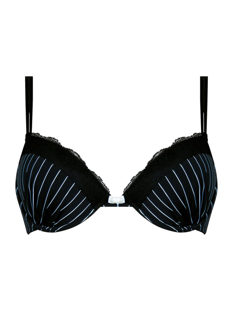 Bh met voorgevormde cups dames love mood cute passio Zwart - Kiabi